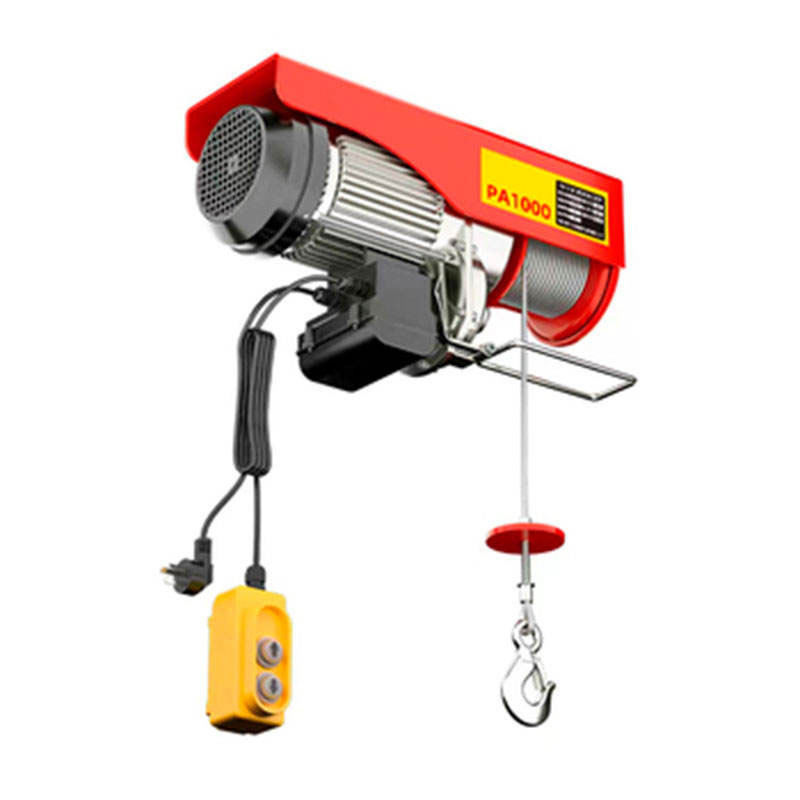 PA200kg 300kg 500kg 800kg 12M Motor Hoist Mini Electric Wire Rope Hoist