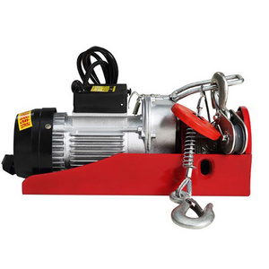 300kg AC 220V/230V/240V 50/60Hz electric hoist wire rope winch hoist 12m wireless remote control mini hoist home use factory use