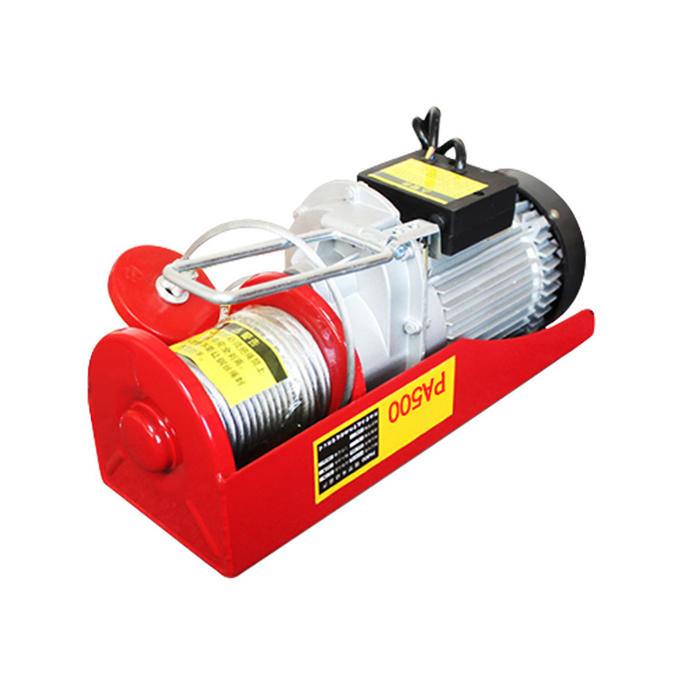 Hot sale PA200 mini electric chain hoist mini wire rope electric hoist used for construction site