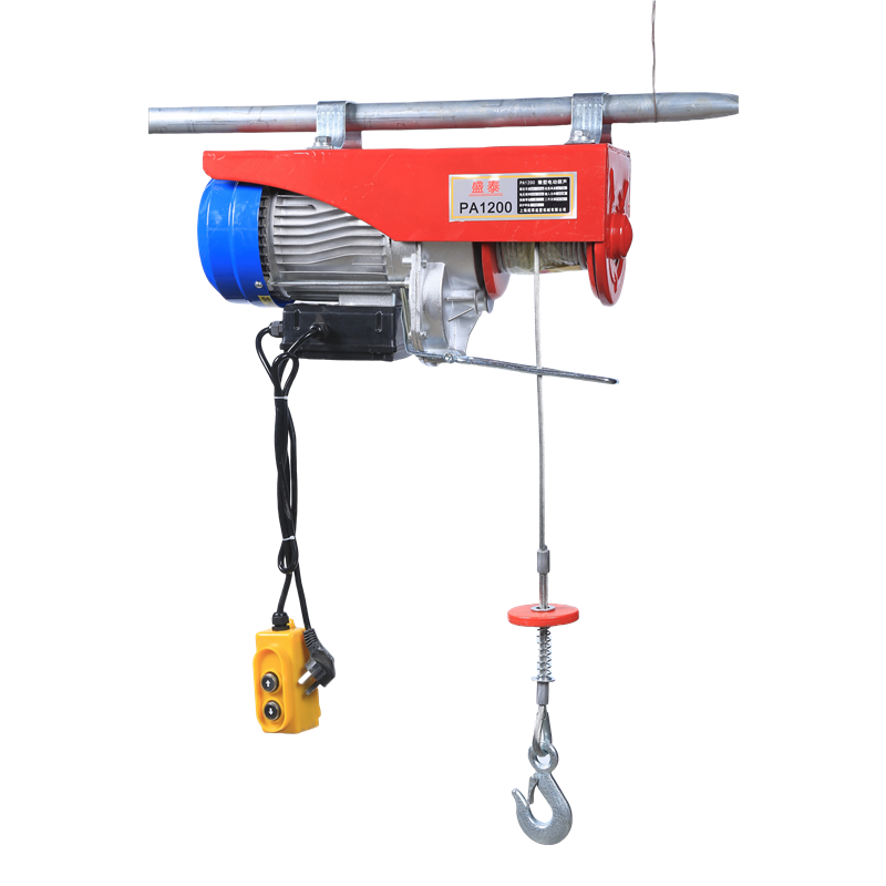 220v Small Electric Winches 800kg 1000kg 1200kg Pa Small Mini Micro Wire Rope Electric Hoist With Trolley