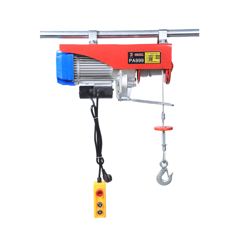 220v Small Electric Winches 800kg 1000kg 1200kg Pa Small Mini Micro Wire Rope Electric Hoist With Trolley