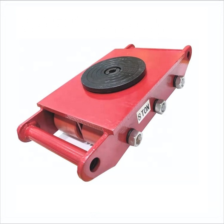 6 ton roller 6 wheels cargo pallet trolley carrying tanks dolly skate with steel or PU wheel