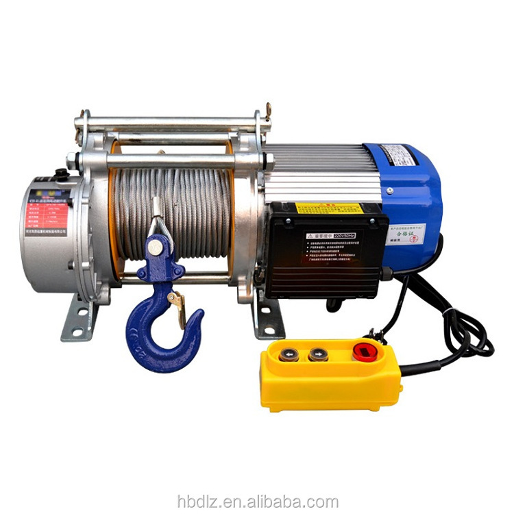 High Quality Electric Cable Small Hoist Winch Factory Lift Mini Portable Mobile Winches Pure Copper