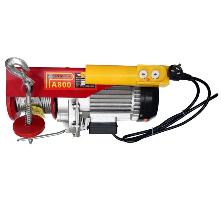 Hot sale PA200 mini electric chain hoist mini wire rope electric hoist used for construction site