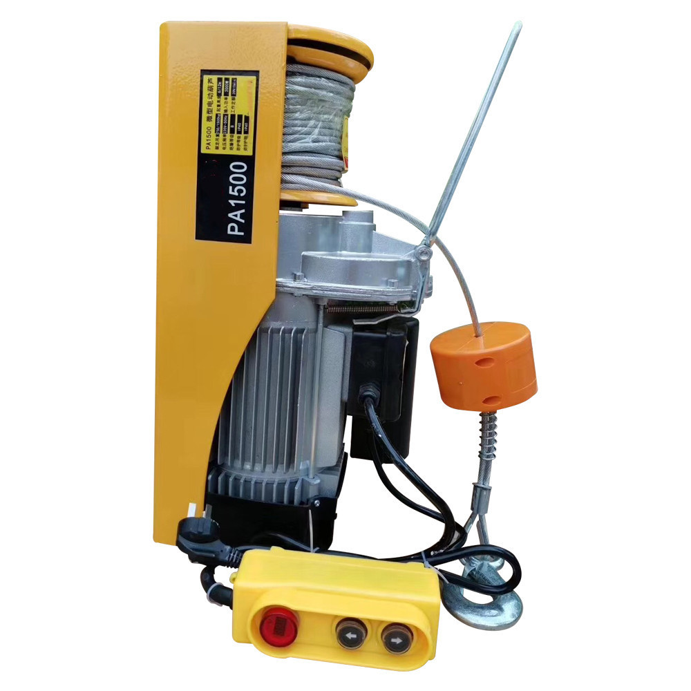 Hot sale PA200 mini electric chain hoist mini wire rope electric hoist used for construction site