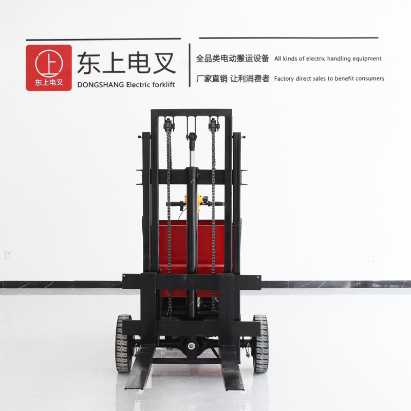 Station driven electric forklift stacker loader 0.8t automatic lifting stacker