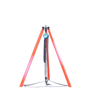 Triangle three-leg telescopic hanger hoist telescopic electric tripod lifting hoist tripod Safety rescue Lifting Tripod