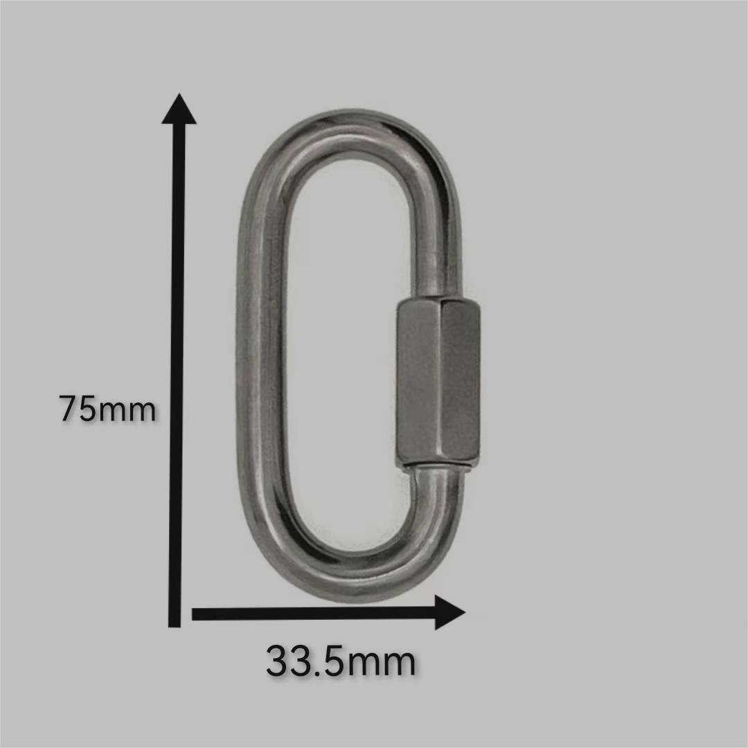 Factory Wholesale Galvanized stainless steel standard Quick Link safety screw 304 stainless steel carabiner p link hook and snap