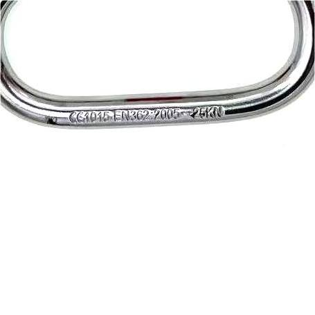 Factory Custom logo Heavy Duty used Hammock 25kn carabiner  Climbing  high strength pull steel 25kN Screw Lock carabiner karabin