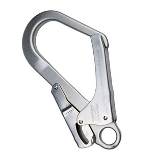 25KN Outdoor rock climbing  safety harness large steel hook forged large steel hook scaffolding hook safety harness accessories