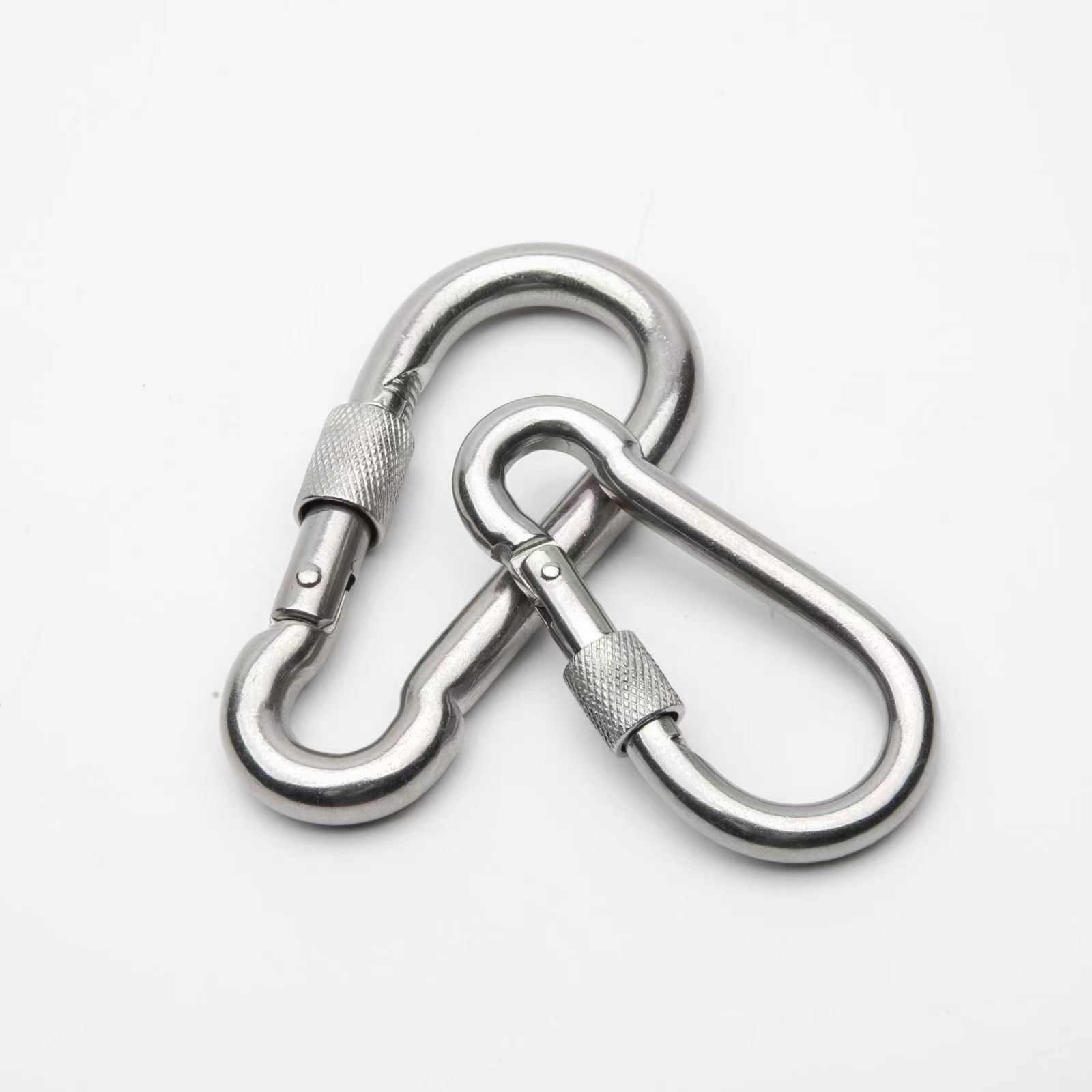 Heavy duty Spring Snap Hook Clip Locking Carabiners Stainless Steel Screw Lock Small Aluminum Climbing Carabiner Clip