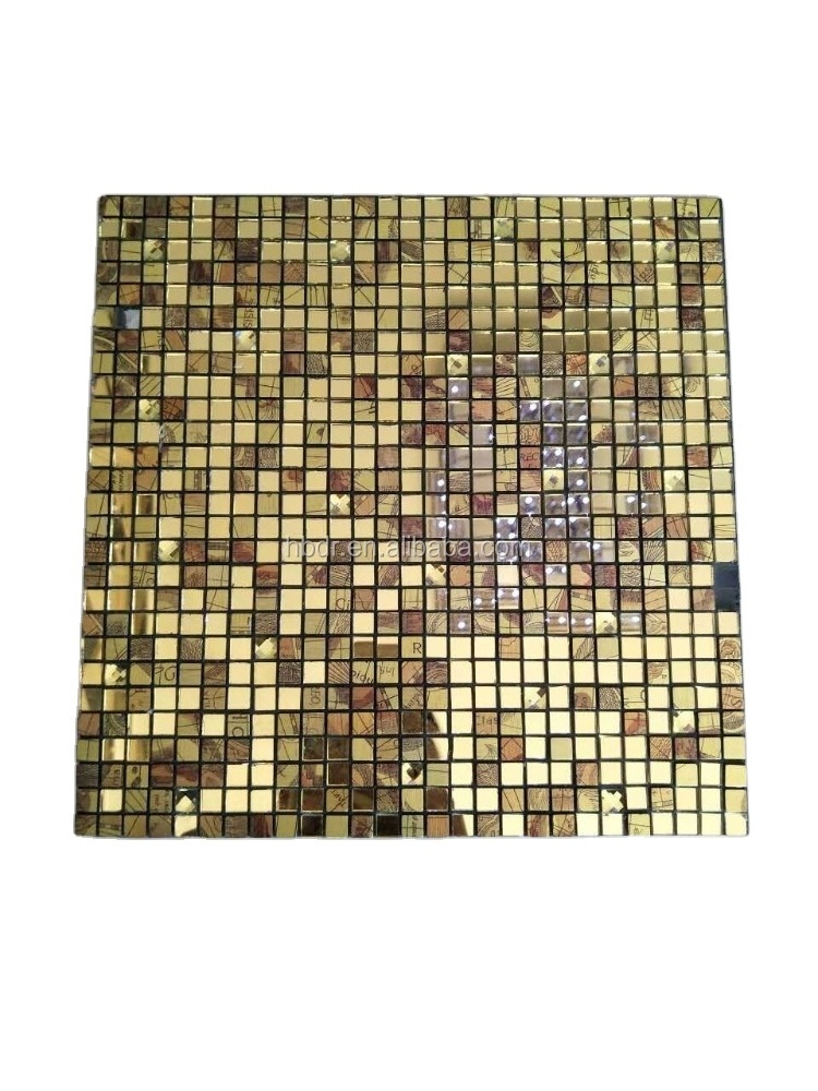 Aluminum board mosaic Peel and self adhesive stick Metal mosaic tile