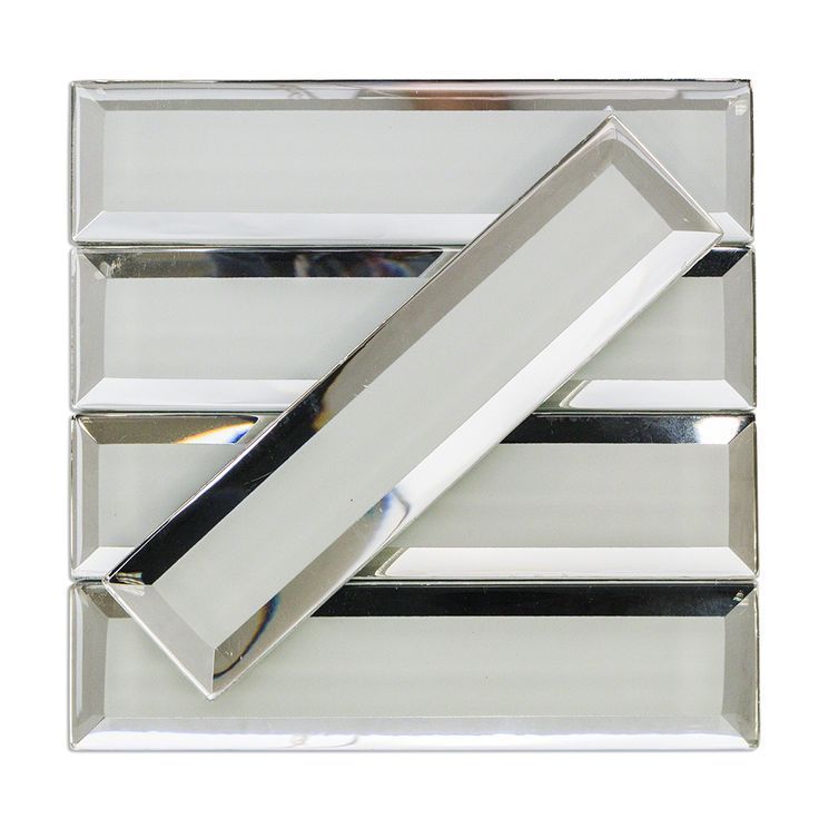 Diamond mirror tile 3*6 inch Beveled subway decorative Artistic tile Peel& Stick mirror tile