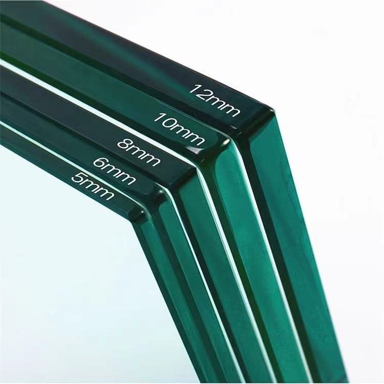 5mm 6mm 8mm  12mm Clear toughened safety glass used for glass shelf panels