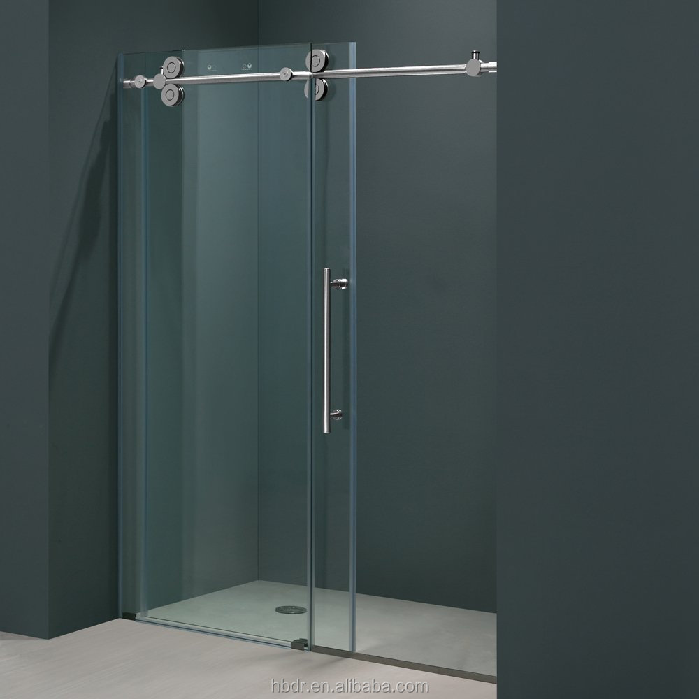 Hot sell self-cleaning Bathroom Sliding Shower Doors /Frameless Glass Shower Doors with cheap price high quality