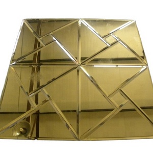 Color beveled diamond mirror glass tile