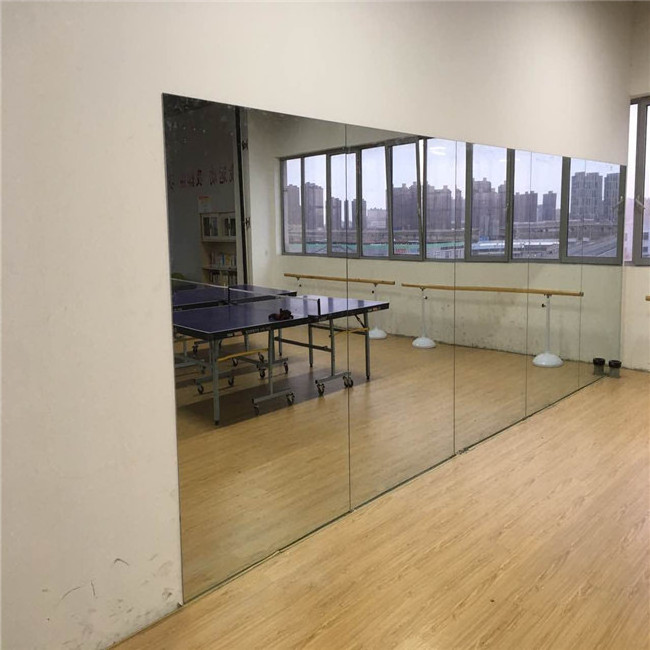 4mm-6mm Unbreakable Safety Backed Dance Studio Mirror , Decorative Wall Mirrors for Fitness Club