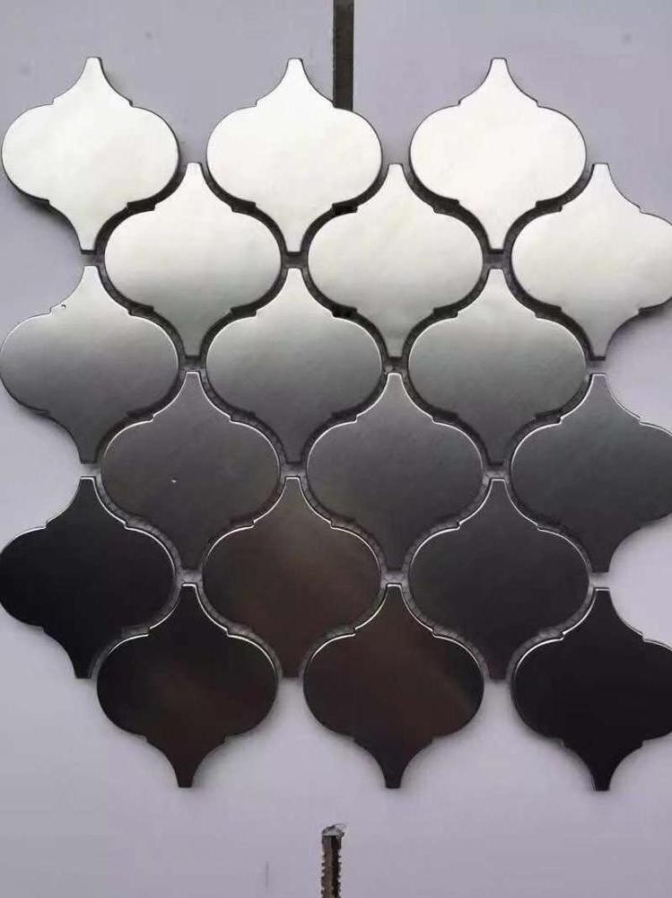 High Quality Self Adhesive Wall Decorations Aluminium Plastic Metal Mosaic Tiles