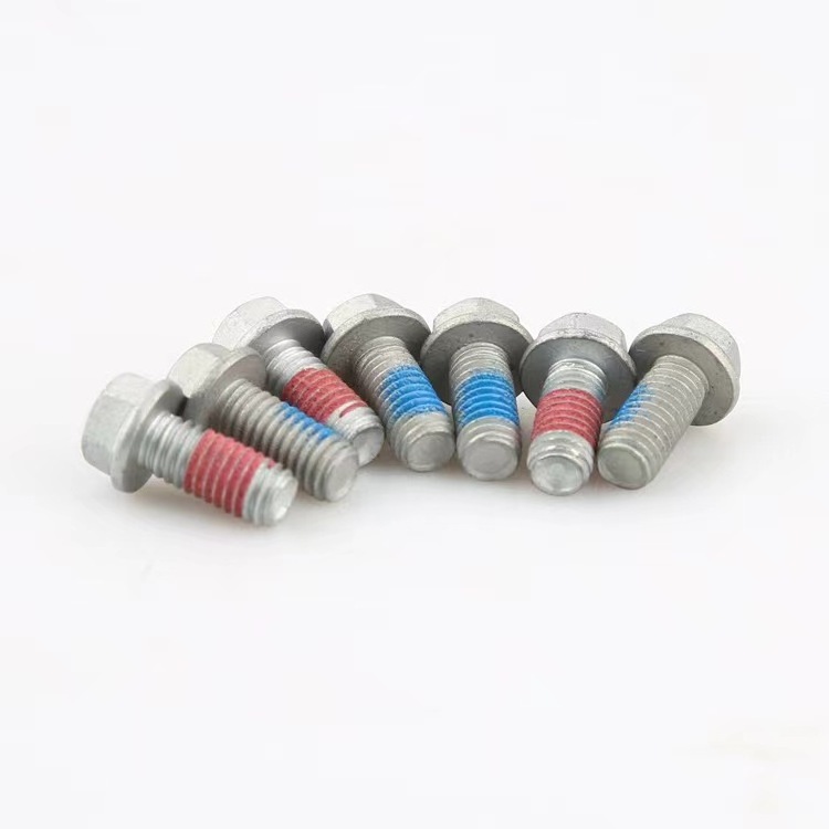 High Quality Factory  Manufacture Coated hex flange bolt Coated screw 10.9 class flange coated screw