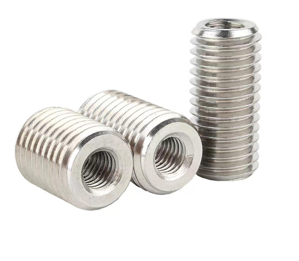 Carbon steel/stainless steel inner and outer tooth nut thread conversion sleeve screw thread protection sleeve