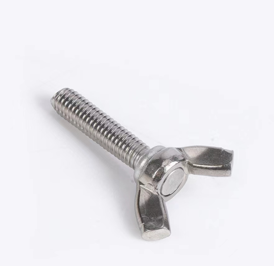 Factory supply stainless steel plastic wing nut screw wing bolts butterfly screws bolts