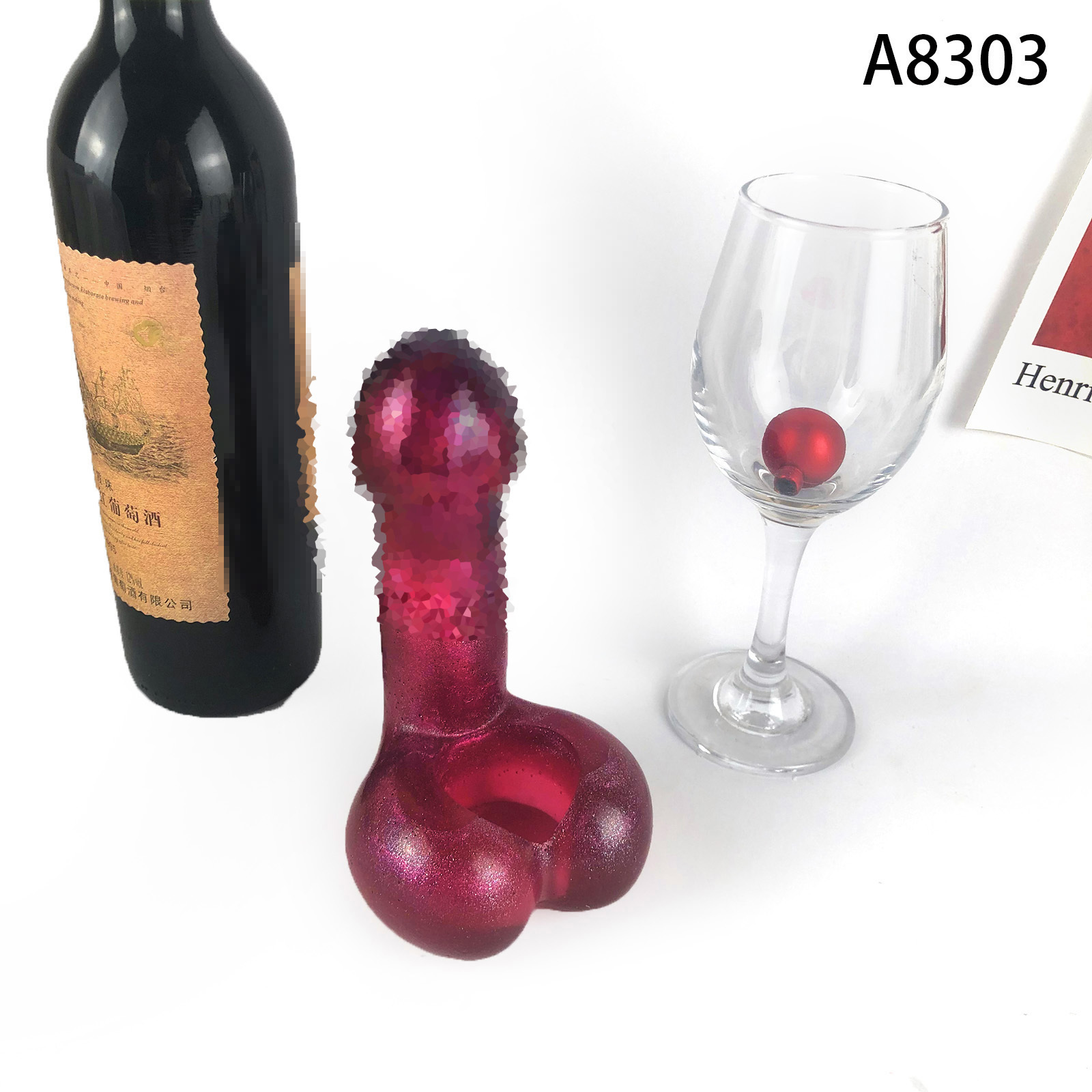 A8303 penis shaped candle holder Resin Silicone Molds Epoxy Casting candle base silicone Mould for DIY Craft