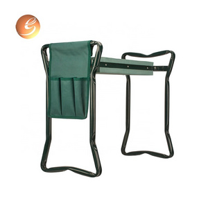 Folding portable kneeling stool garden kneeler seat