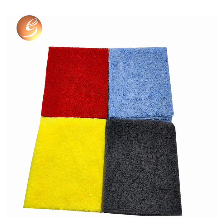 wholesale Good Quality microfiber quickly drying towel detailing  waxing and polishing towel edgeless 40*40cm cleaning towel