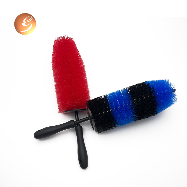 China manufacture Brush With Wood Handle Auto Detailing Wheel Brush durable Plastic Car Wheel Cleaning Brush