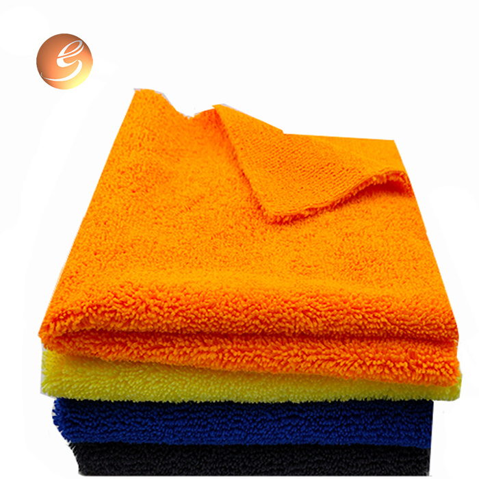 wholesale Good Quality microfiber quickly drying towel detailing  waxing and polishing towel edgeless 40*40cm cleaning towel