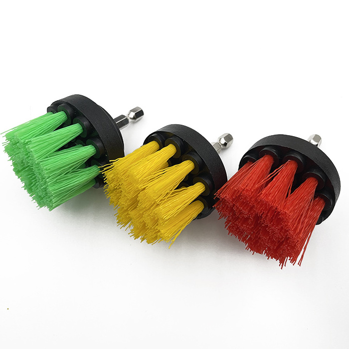 High Quality Brush Automotive Detailing Strong cleaning ability Drill Accessory Spin Scrubber brush Set