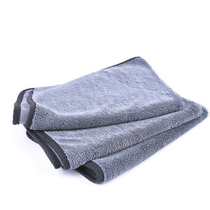 Auto Detailing customize large size microfiber drying towel for car detailing twisted loop drying towel  polishing towel