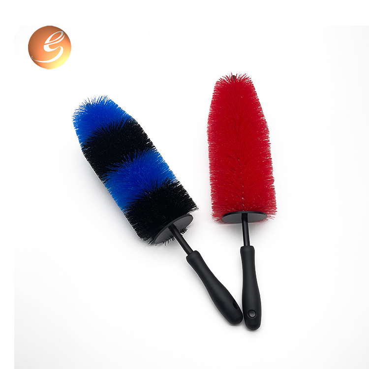 China manufacture Brush With Wood Handle Auto Detailing Wheel Brush durable Plastic Car Wheel Cleaning Brush