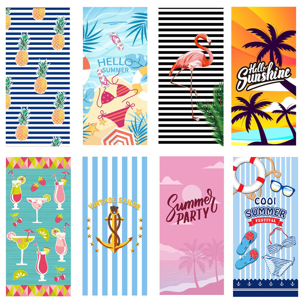 Summer new personality Household Products beach towels Support customization custom microfiber beach towel