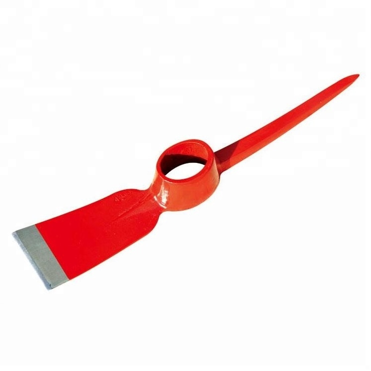 Manufacturers promote high quality Weeding mattock hoe flat head pick axe with no handle