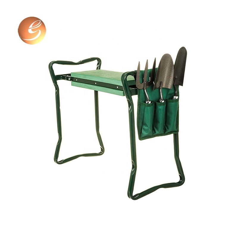 Folding garden seat kneelers kneeling stool with pouch