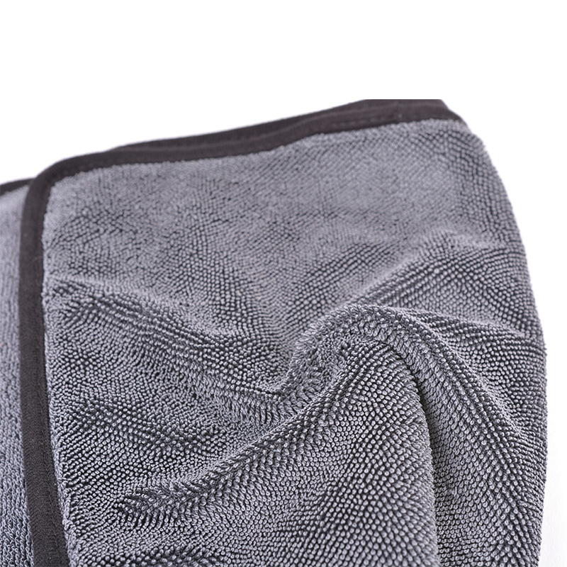 Auto Detailing customize large size microfiber drying towel for car detailing twisted loop drying towel  polishing towel