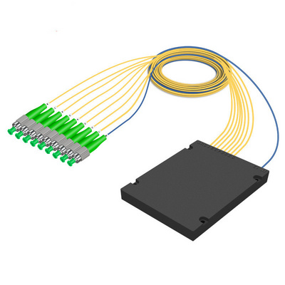 Plc 1x2 1x4 1x8 1x16 1x32 1x64 Optical Fiber Sc Apc Connector Steel Tube Type Plc Splitter