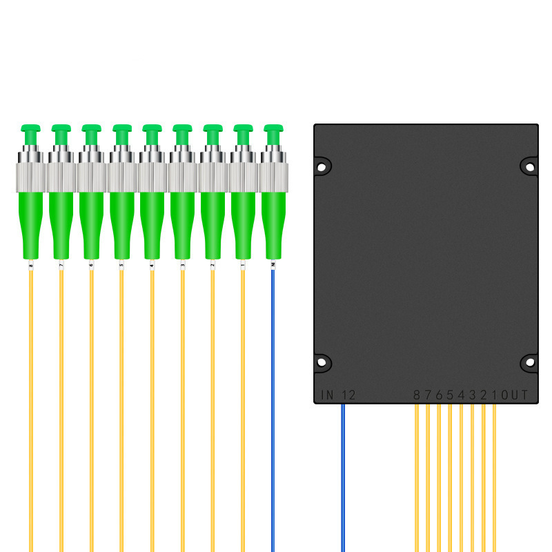 Plc 1x2 1x4 1x8 1x16 1x32 1x64 Optical Fiber Sc Apc Connector Steel Tube Type Plc Splitter