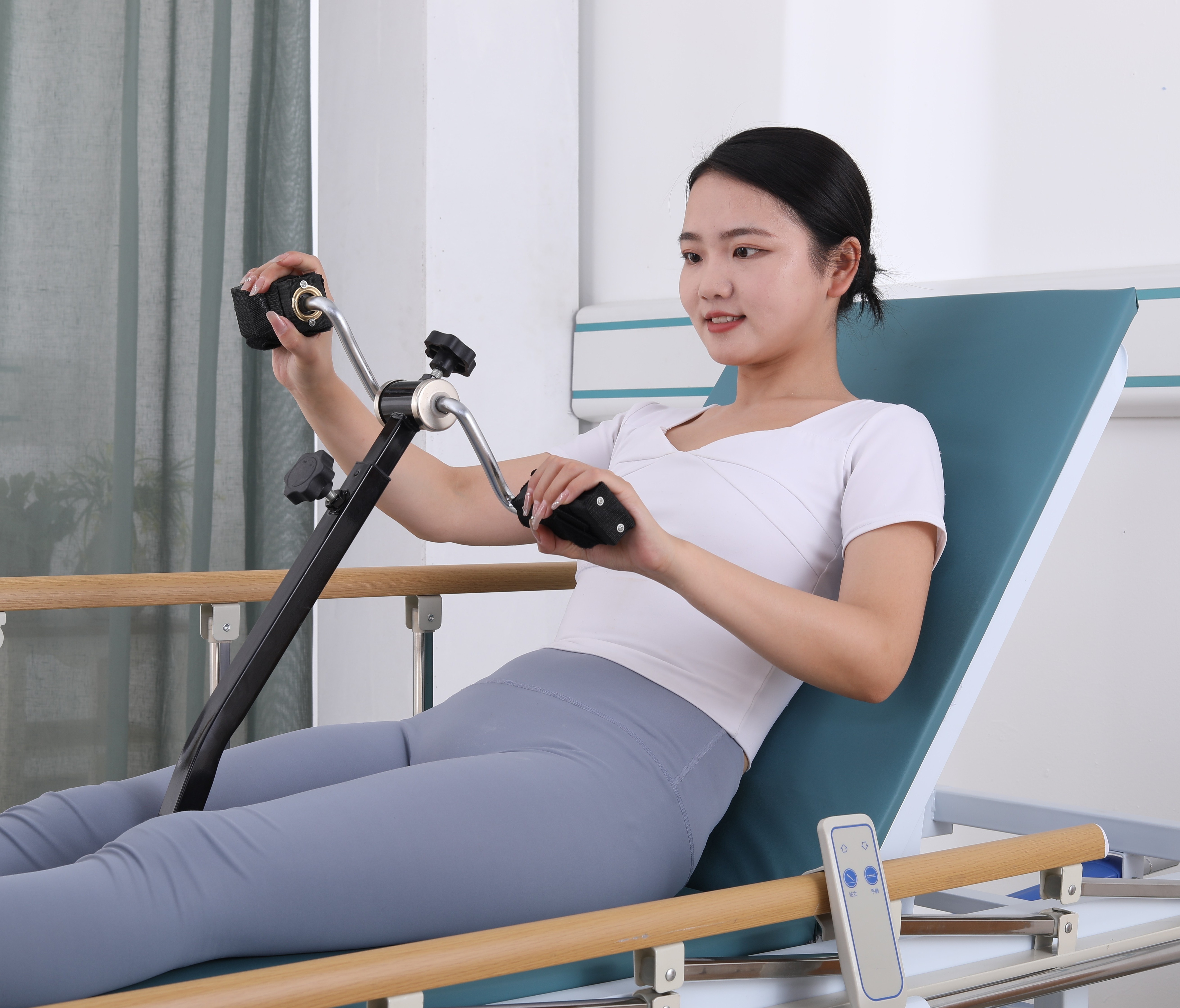 physiotherapy can stand up medical equipments electric standing bed paralyzed patient care back lifting Standing Bed