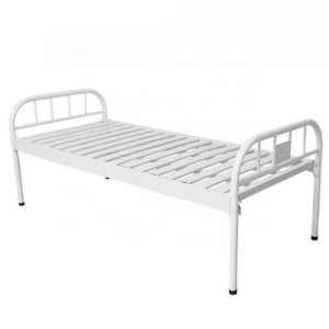 Cheap Price Sprayed Iron Medical Nursing Flat Beds For Hospitals And Clinics Steel Medical Bed