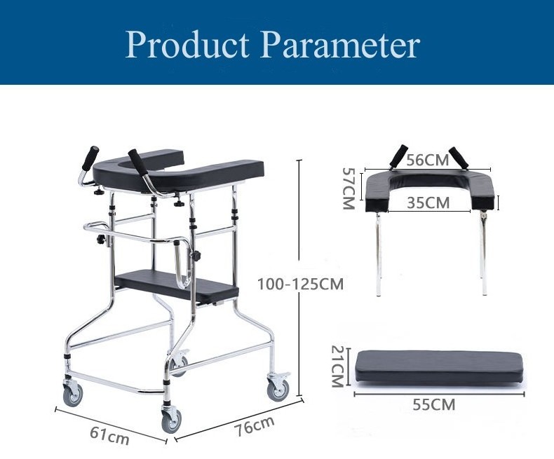 Elderly Walker Thrombosis Stroke Rehabilitation Walker For Adults Cerebral Palsy Hemiplegia Patients Rehabilitation