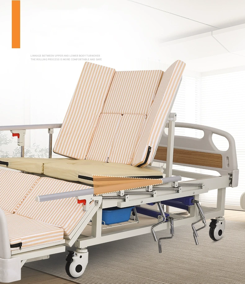 Multifunction Manual Patient Medical Nursing Bed, Home Care Hospital Bed,Hospital electric clinic and nursing bed low price