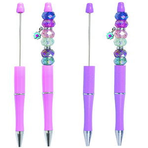 Boxed DIY gel Pen gift set with beads / chain /charm for girls