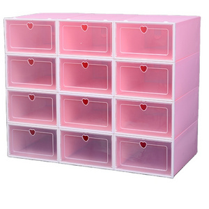 Manufacturer Stackable Shoe Storage Boxes Shoe Container Organizer