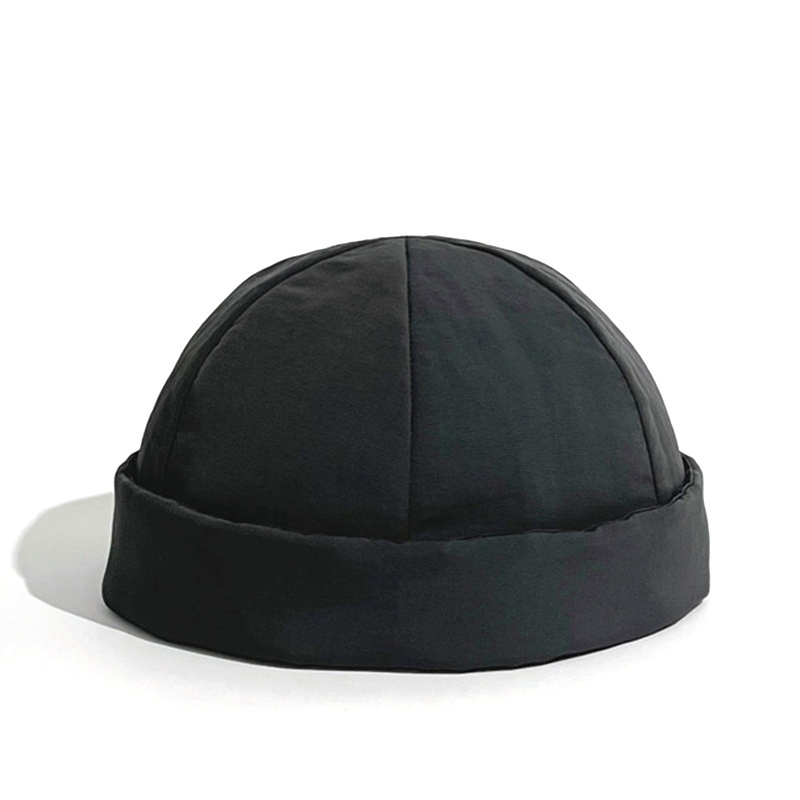 Custom design nylon brimless baseball cap without brim wholesale docker hat cap