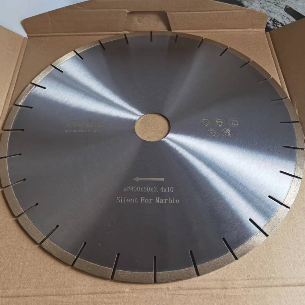 Silent thin marble cutting discs diamond blade tools for marble block cutter saw no edge broken