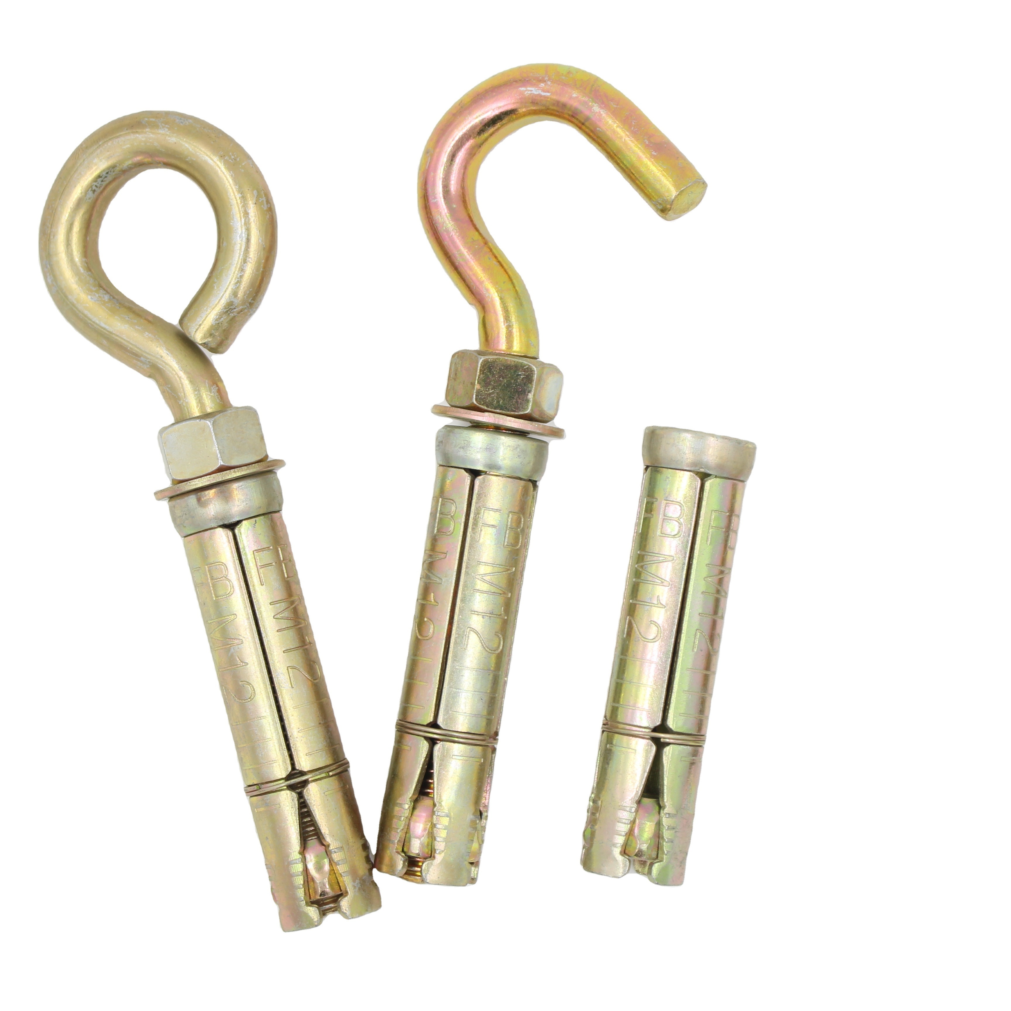 sleeve anchor with eye bolt or with hook bolt