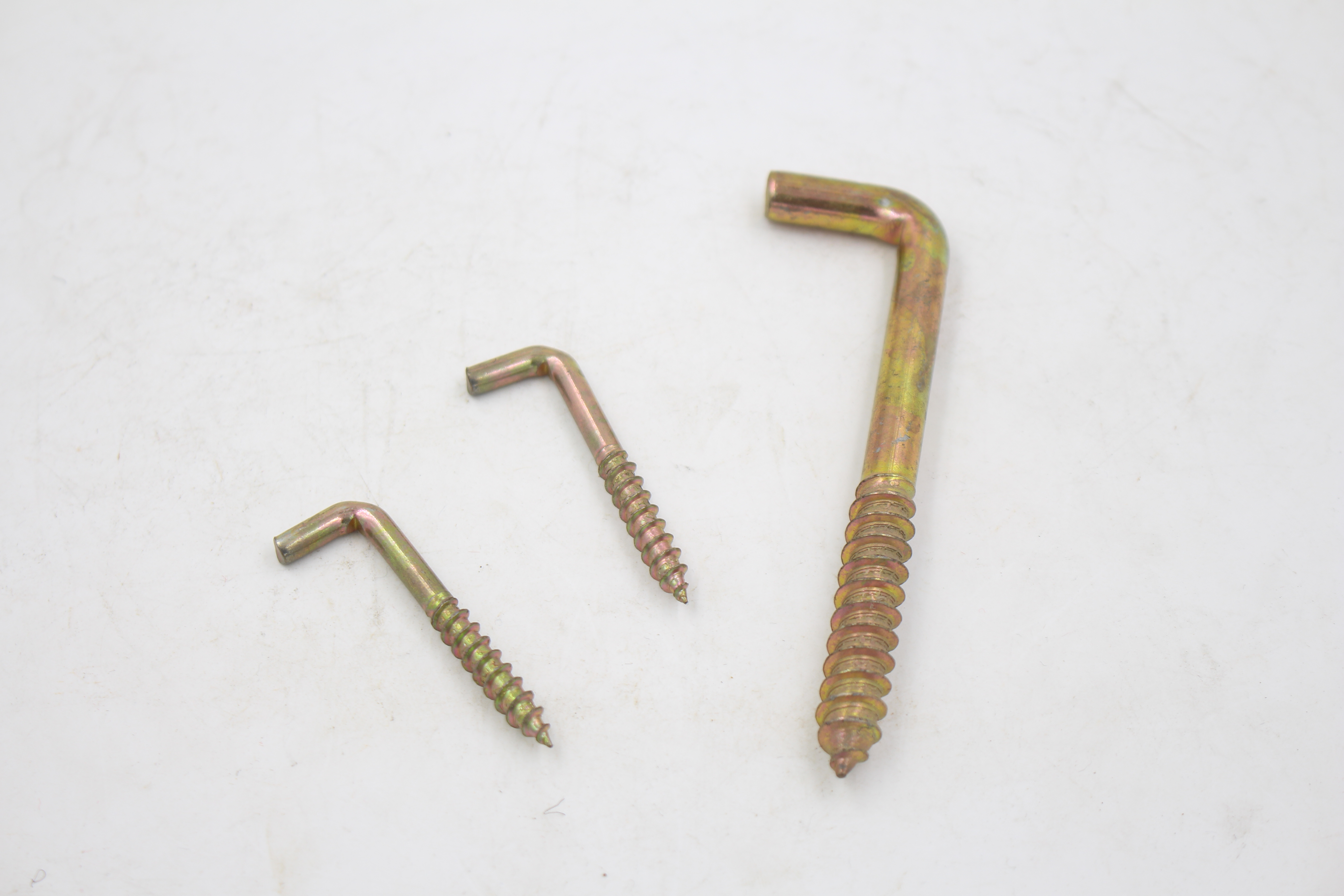 Chinese factory zinc plated square L shaped hook screw all sizes in good quality