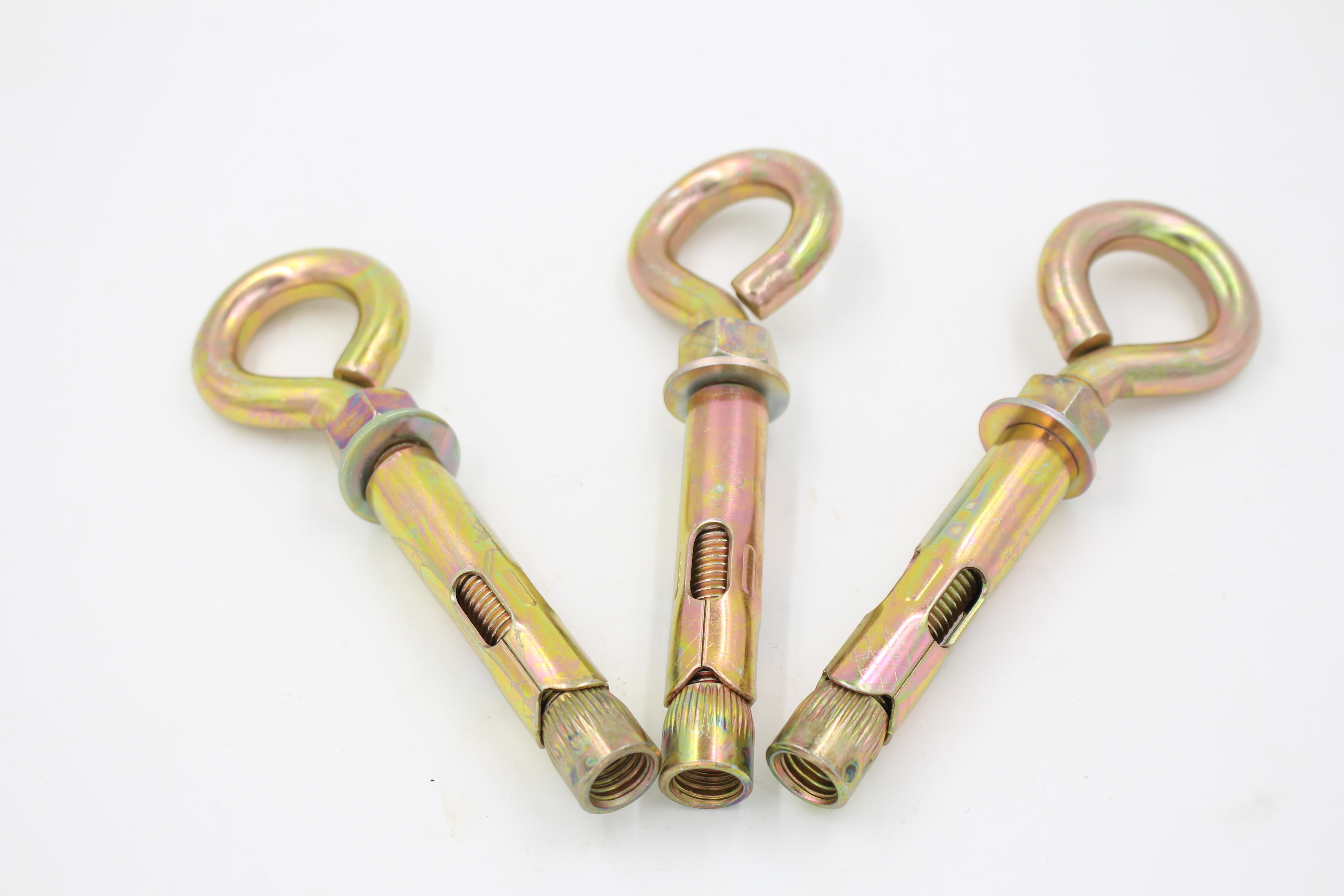 sleeve anchor with eye bolt or with hook bolt